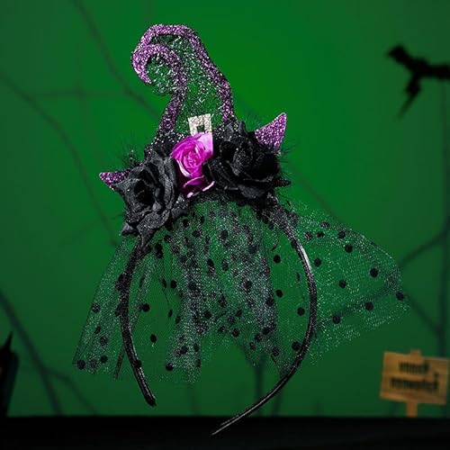 Foyte Halloween Headband Funny Pumpkin Headpiece Fluff Orange Hair Accessories for Halloween Cosplay Costumes