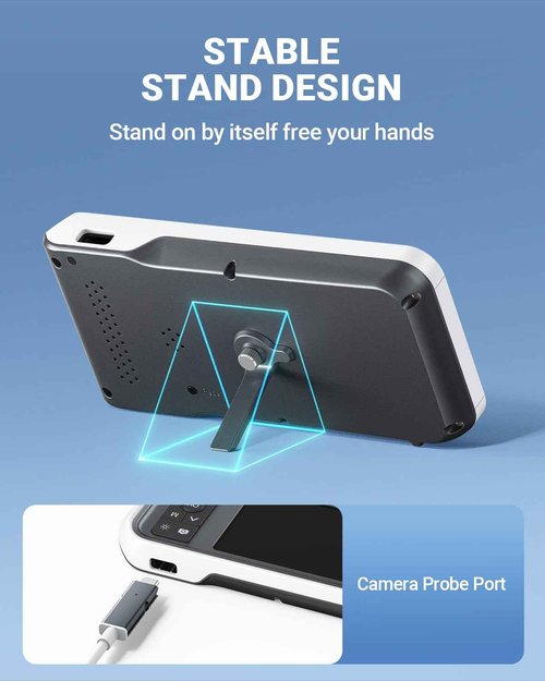 ScopeAround Otoscope Ear Camera with 4.5" IPS Screen, FHD Digital Otoscope with Gyroscope, FSA HSA Eligible Item, 32GB Card Ear Scope Otoscope with Light, Ear Wax Removal Tool Camera, Home Ear Checker