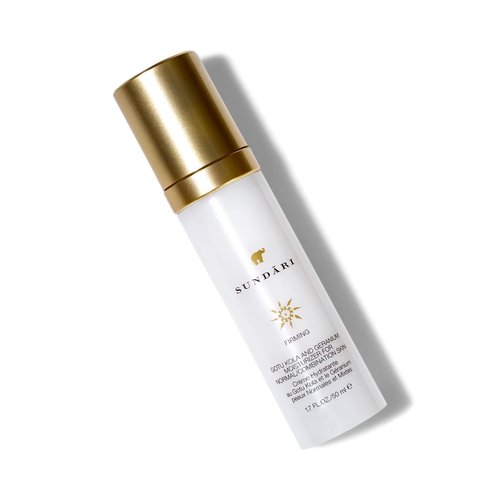SUNDARI Gotu Kola and Geranium Moisturizer, 1.7 Fl Oz, Firming and Anti-Aging with Natural Botanicals, Reduce Fine Lines, Soft and Nourished Skin