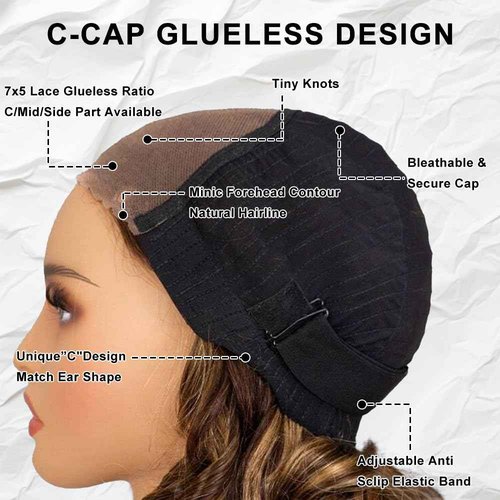 LZGYE 28 Inch Ombre Lace Front Wig Human Hair 220% Density 4/27 Highlight Wig Human Hair Pre Everything 7x5 Highlight Body Wave Wigs Balayage Glueless Wig Blonde Highlight Wig For Women