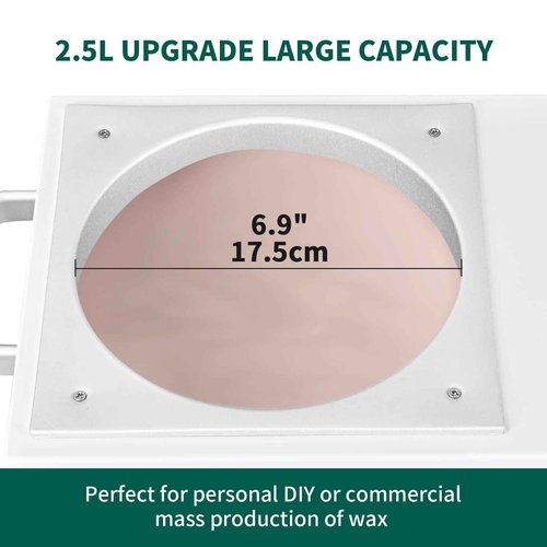 Upgrade Wax Warmer for Hair Removal, Professional 5.5lb Single Wax Pot Warmer Non-stick