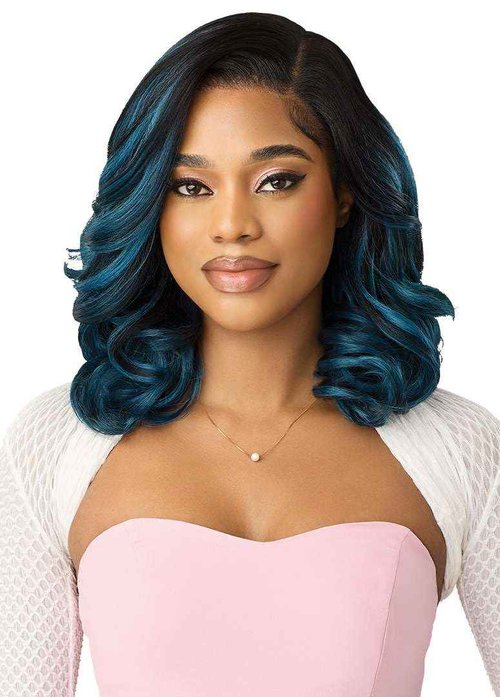 Outre Lace Front Wig - Perfect Hair Line - Swoop Series Y-Part 201 (DRST JADE BLUE)