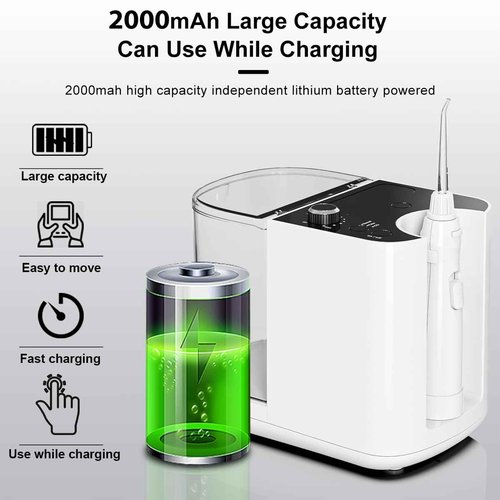 Upgraded Version 900ML Large Capacity Countertop Water Flosser, Aquarius Water Flosser Professional with UV Sanitizer Light, Oral Irrigator for Teeth, Gums, Braces, Dental Care