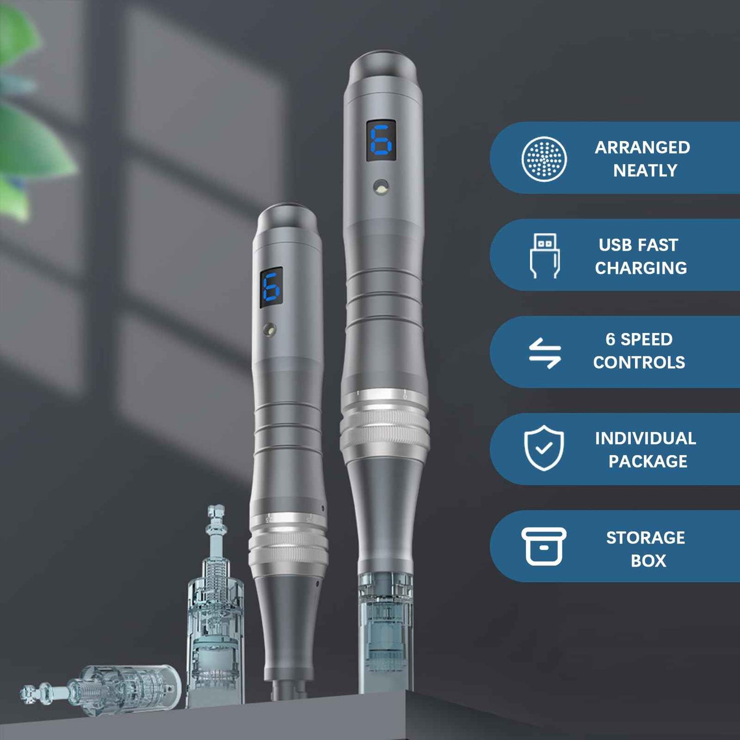 Microneeding Derma Roller Pen |Micro Needle Roller Pen for Home Use Microneedle Roller Pen for Women Men Tools