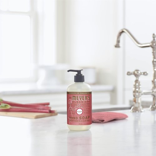 Mrs. MEYER'S CLEAN DAY Hand Soap, Made with Essential Oils, Rhubarb 12.5 Fl Oz (Pack of 6)