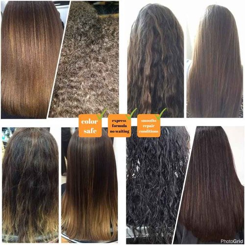 Kerazon Buriti Liss Keratin Treatment + Sulfate Free and Sodium Free Shampoo & Conditioner KIT
