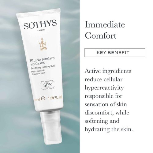 SOTHYS Melt-in Fluid - Daily Face Moisturizer with Spa Thermal Water for Sensitive Skin, Hydrating Fluid | Sensitive Normal to Combination Skin