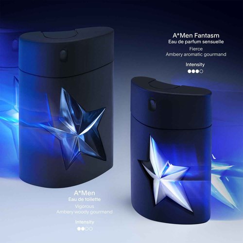 Mugler A*Men - Eau de Toilette - Mens Cologne - Woody & Ambery - With Patchouli & Coffee Extract - Long Lasting Fragrance - 3.3 Fl Oz