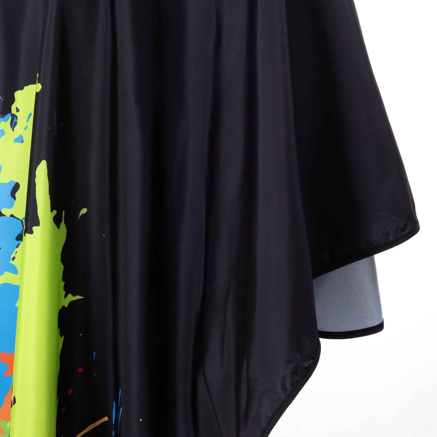 Professional Salon Cape Polyester Barber Cape Hair Cut Capes,54”x62” (Colorful, 5 Pack)