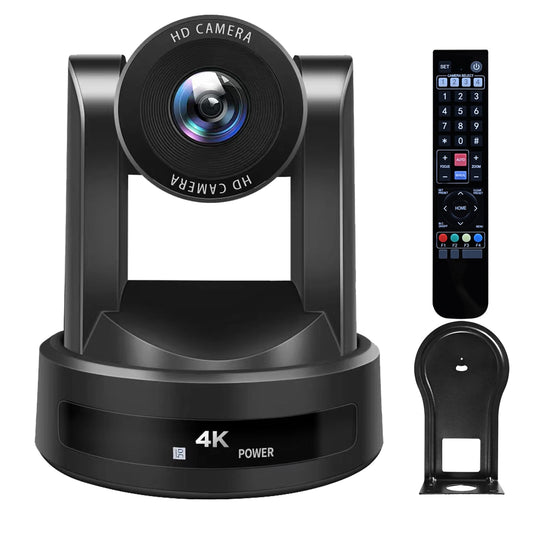 4K PTZ Camera,10X Optics Zoom, HDMI SDI USB and IP Streaming Output, for Churches, Schools, Video conferences and Live Streaming. (10X, SDI+HDMI+USB3.0+IP)