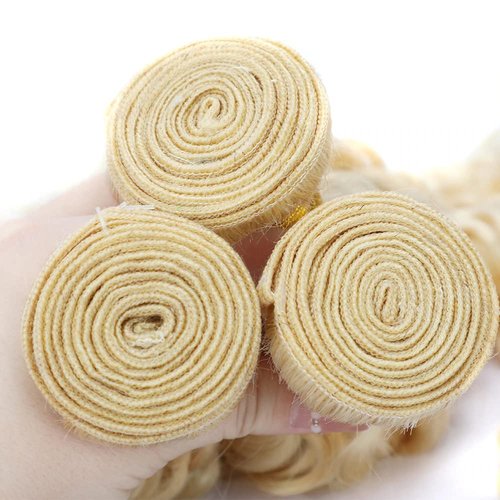 Raivide Hair 613 Bundles Human Hair Highlight Blonde Human Hair Bundles Peruvian Hair 18 20 22 Inch Ombre Bundles Honey Blonde Deep Bundles Human Hair