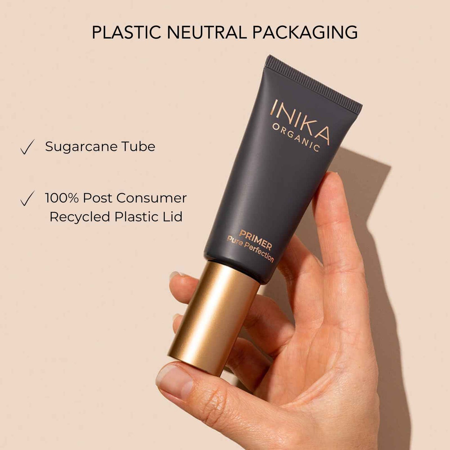 INIKA Organic Pure Perfection Primer | Clinically Proven to Boost Hydration + Reduce Wrinkles. Skincare Enriched. Smooth Dewy Finish. Extend Makeup & Create a Flawless Base. 30mL