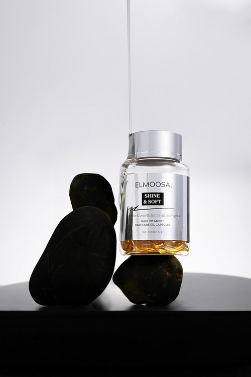 ELMOOSA HAIR CARE ROUTINE For All Hair Types Clarify Shampoo Fresh Hair & Deeply Hydrate Conditioner Repair + Hair Vitamins Oil Capsules For Hair Smooths & Shine Frizz Control Treatment