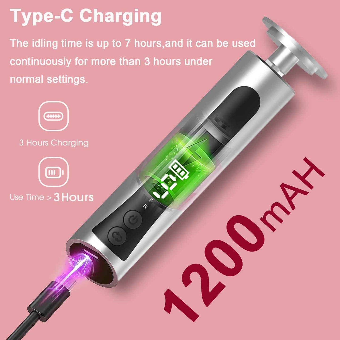 2 in 1 Electric Foot Callus Remover - with Nail Drill File, Aluminum Alloy, 11000RPM, 9 Speeds, with Digital Display, 10 Grinding Heads & 20pcs Sandpaper Discs,Cordless Rechargeable(Silver)