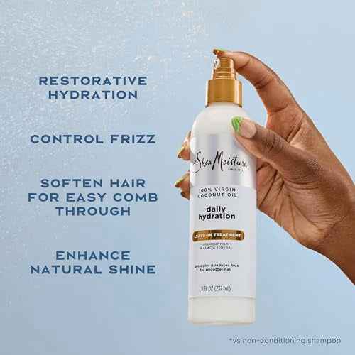 Shea Moisture 100 Percent Virgin Coconut Oil Leave-In Treatment, 8 Ounce