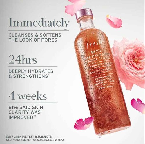 FRESH-Rose DEEP Hydration Facial Toner with HYALURONIC Acid Jumbo