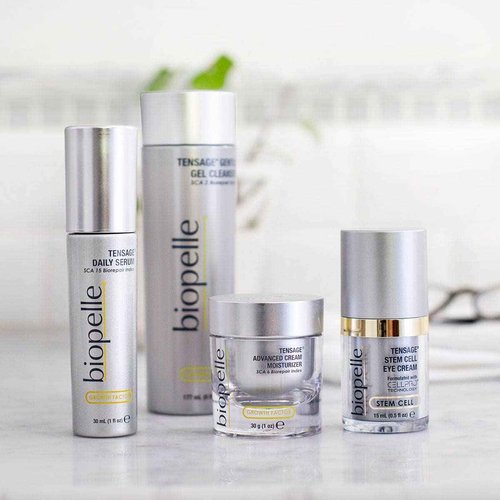 Biopelle Tensage Growth Factor Advanced Moisturizer Face Cream with SCA 6 Biorepair Index, Snail Mucin Moisturizer with Hyaluronic Acid, Antioxidants, and Vitamin C and E, 1 Oz