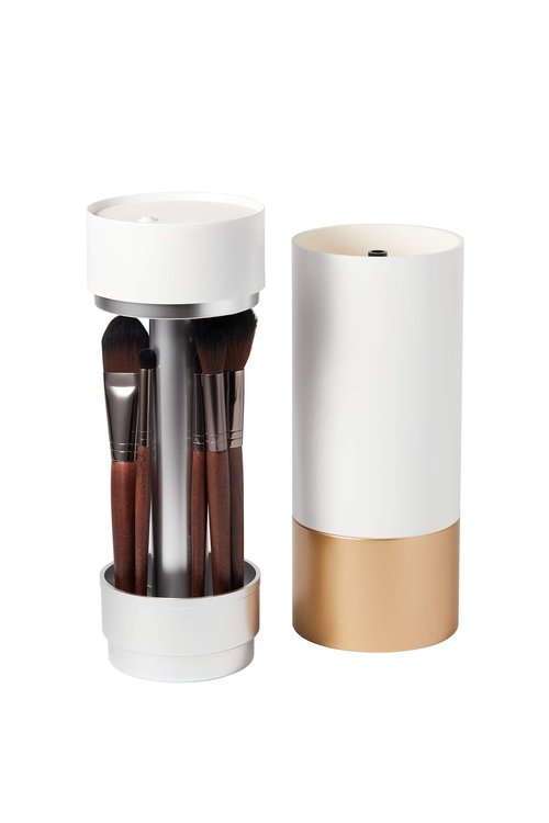 Brushean Makeup Brushes UV Sanitizer (Standard, White/Rose Gold)