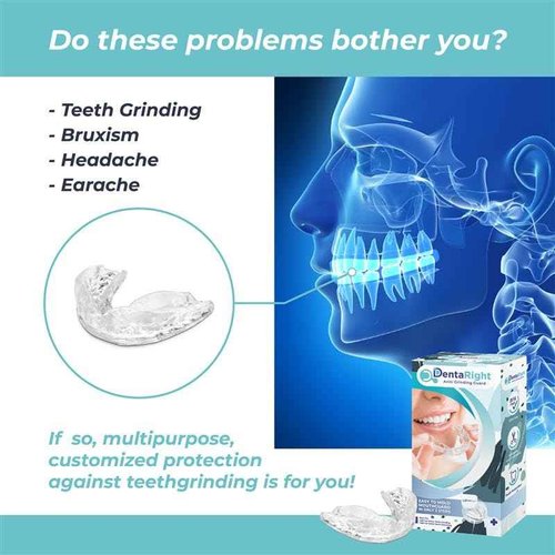 Custom-Fit Moldable Mouth Guard for Teeth Grinding and Clenching, Trimmable and Comfortable Fit - Pack of 6 in 3 Sizes for Kids, Teens, and Adults