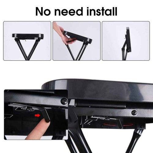 STYLANCE Salon Folding Tray, Folding Salon Rolling Tray on Wheels, Color Tray for Hair Stylist& Esthetician, Tattoo Cart, Beauty