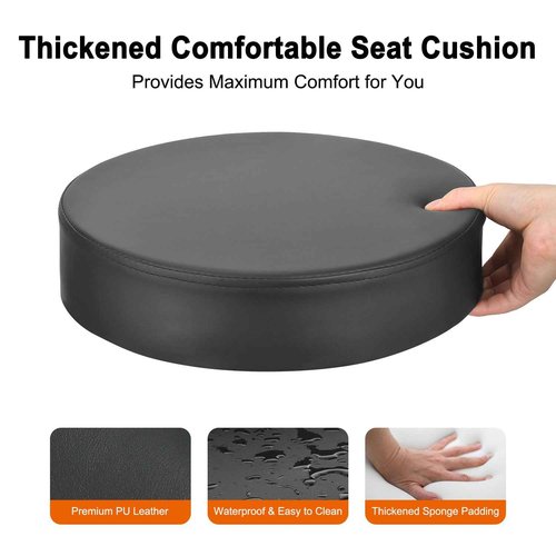 JOSTZHXIN Rolling Stool Height Adjustable Round Swivel Stool for Tattoo Salon Spa Massage, Home Office Chair