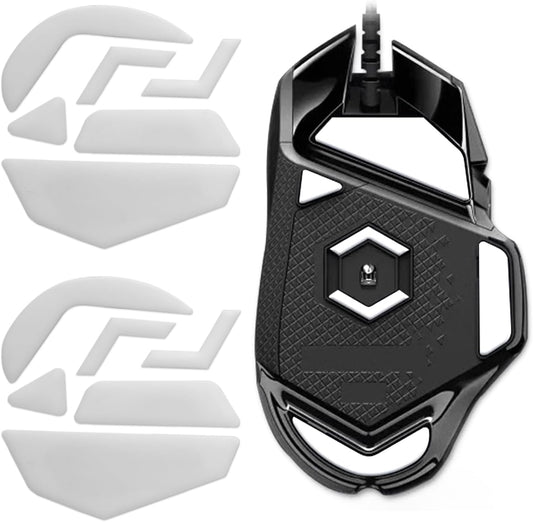 2 Pack G Pro 2 Lightspeed Wireless/G Pro Wireless Gaming Mouse Feet Sliding Stickers, Mice Glass Skates Pad Compatible with Logitech Mouse Feet Replacement (Glide Mice Skates, White PTFE)