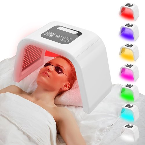 PAIM NRE Multi Color LED Face Mask, Portable Red Light Therapy Mask, Home and Travel Skin Care