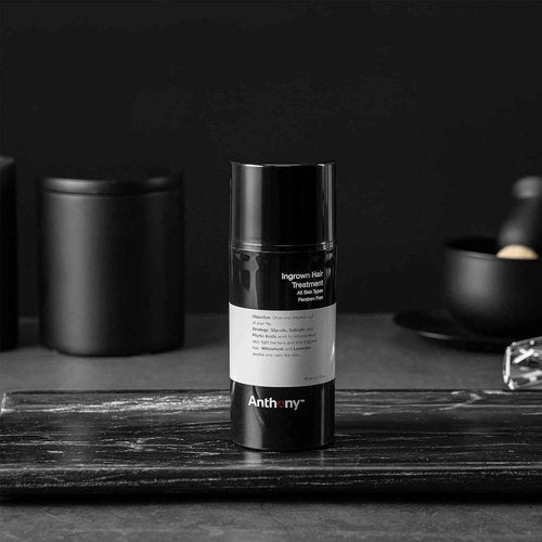 Anthony Ingrown Hair Treatment for Men, Gel Solution to Calm Razor Burn, Scar and Redness Eliminator, Bump Removal, 3 Fl Oz, Pack of 3