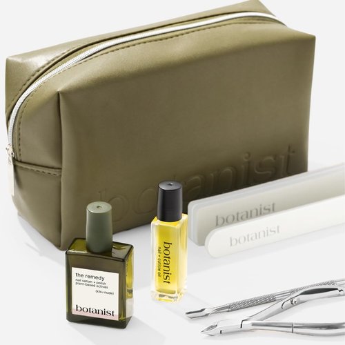 Botanist Nail Strengthening Manicure Kit | Everything Needed for Longer, Stronger Nails | Grow and Strengthen Damaged Nails | Non-Toxic, 84% Plant Based, 21-Free & Vegan (Nude)