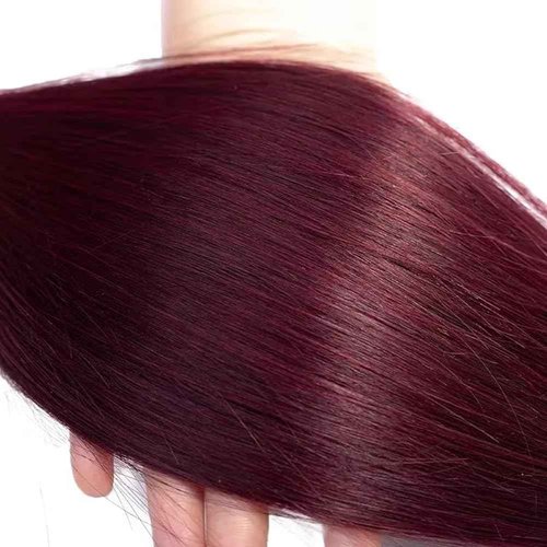 Condescension Human Hair Bundles Burgundy 99J Straight 22 24 26 Inch Bundles Human Hair 100% Unprocessed Burgundy Soft Sewn In Hair with Double Weft for Black Women