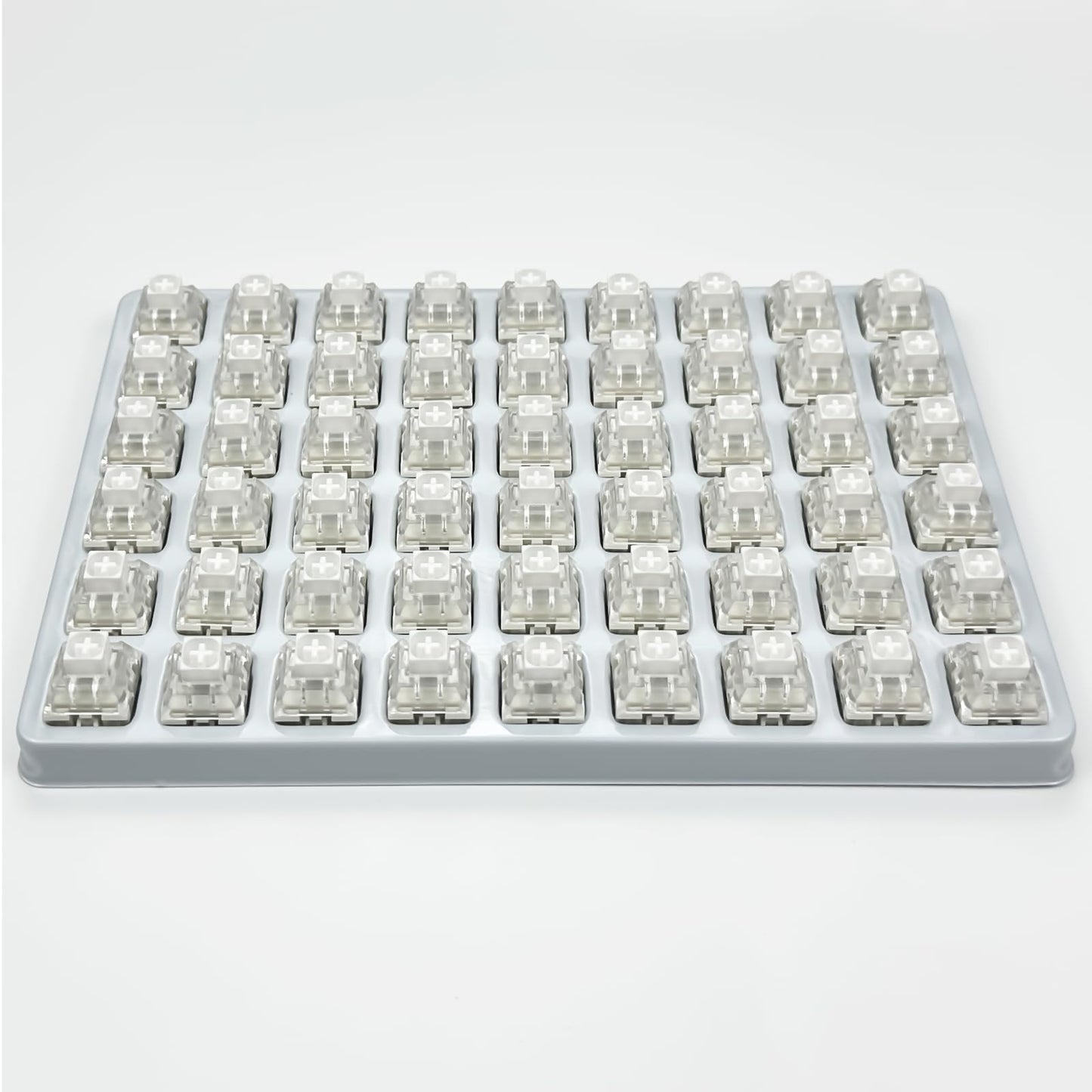Zjmehty Kailh Box White Mechanical Keyboard Switches,3-Pin 45gf Clicky/Speed Typing/Gaming/Waterproof Switches(108Pcs,Kailh Box White)