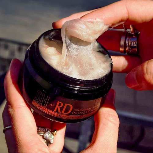SH-RD Protein Cream Gold Deluxe Edition | Deep Conditioner for Dry Damaged Hair | Leave-In Hair Protein w/Rosemary & Gold Leaf | Repair Split Ends, Promote Shine - 2.71oz/80ml