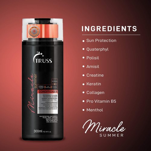 TRUSS Miracle Summer Shampoo and Conditioner Set Bundle