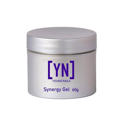 Young Nails Synergy Gel System, Building Gel - Hard Builder Gel, Superior Adhesion & Strength, Structured Nail Gel Builder - Sculptor Gel, Clear, 60g