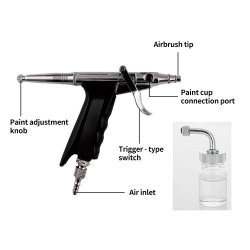 DUIMIMI Facial Oxygen Injector Spray Gun Deep Moisturizing Skin Rejuvenation, Atomization Fine Mist Sprayer for Hydrating, Oil Control Portable Home Beauty Salon Use