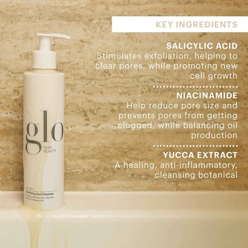 Glo Skin Beauty Purifying Gel Cleanser & Oil Free Moisturizer Bundle