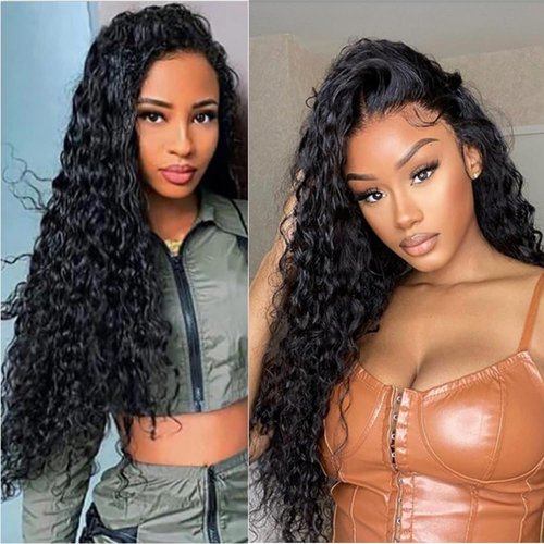 Kiss darling LASHES Water Wave I Tip Human Hair Extension Pre Bonded Raw I Tip Keratin Fushion Hair Natural Wavy Curly 100g/100 strand 24inch Microlink Beads I Tip Hair Extensions