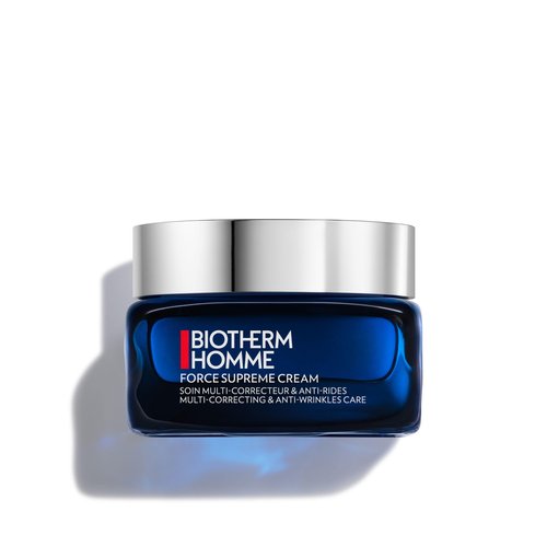 Biotherm Force Supreme Cream, Multi-correcting And Anti-aging Men's Cream. Enriched With Youth Algae Extracts & Firming Pro-xylane, Skin Looks Youthful And Firmer As If Restored, 1.7 Fl. Oz.