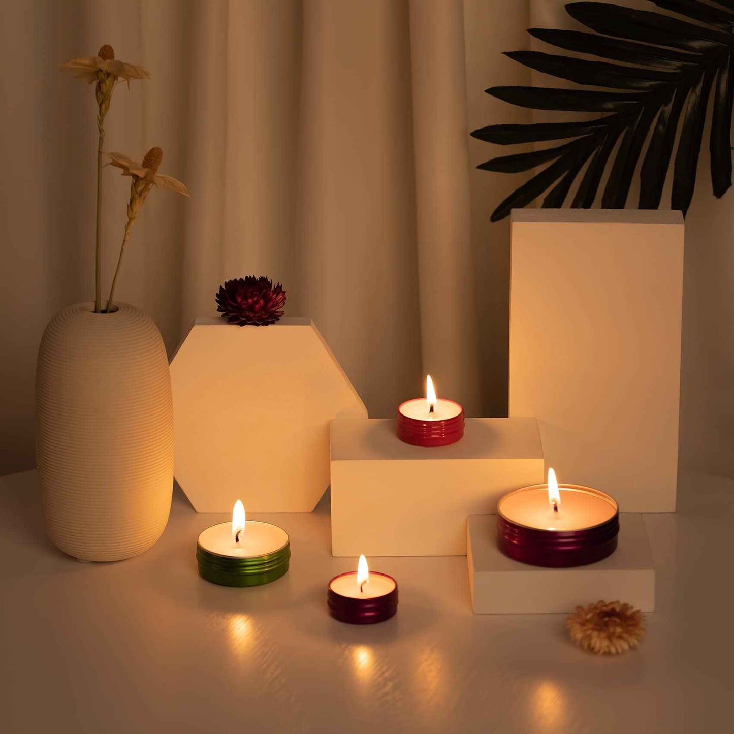 2 oz / 60ml Bulk Packaging Screw Top Aluminum Tin Jar with Screw Lid and Blank Labels (Lake Blue)