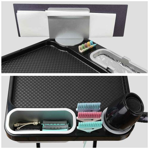 STYLANCE Folding Salon Tray, Folding Salon Rolling Tray, Color Tray for Hair Stylist, Esthetician,Tattoo, Beauty
