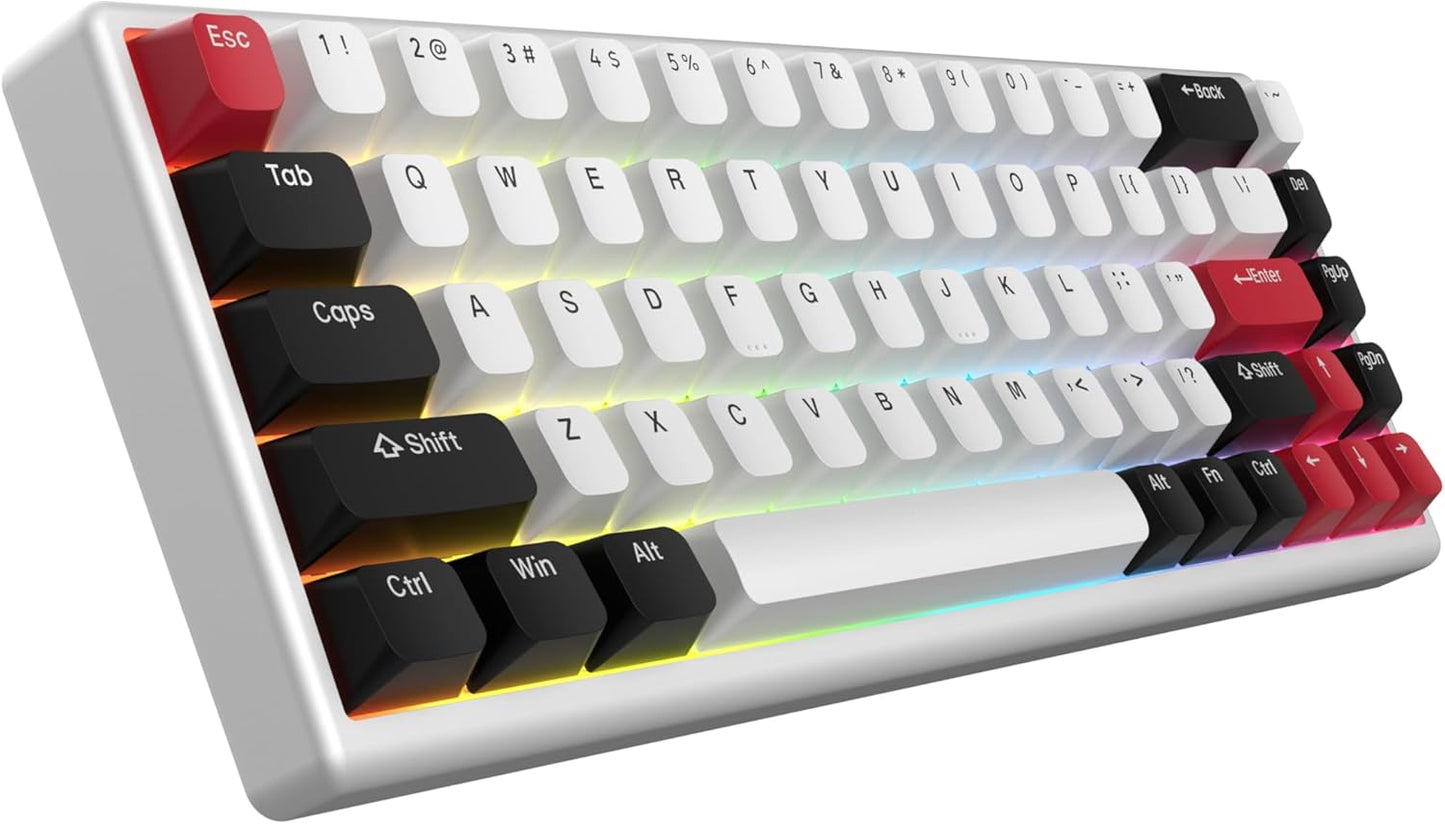 ARBITER Polar 65 - CNC Magnetic Gaming Keyboard w Rapid Trigger, Hall Effect Switches, CNC Aluminum Frame, Rapid Key, 65% Compact, Bright RGB, Dual-Shot PBT Keycaps - Kumo Blue
