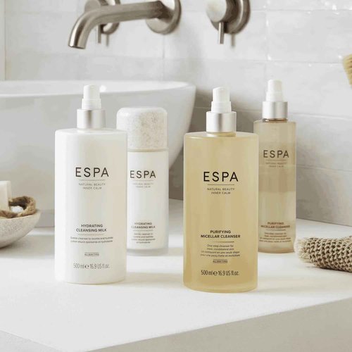 ESPA | Purifying Micellar Cleanser | Supersize | 500ml |Hyaluronic Acid | Gentle, Non-Rinse Cleanser