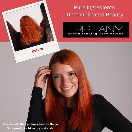 Epiphany Restore Shampoo 33.8 oz – Hydrates & Repairs Dry or Color-Treated Hair – Coconut, Avocado & Argan Oils + Vitamins – UV Protection – Sulfate-Free, Paraben-Free