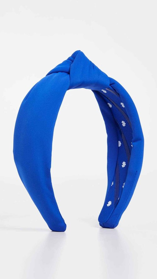 Lele Sadoughi Women's Neoprene Knotted Headband, Royal Blue, One Size