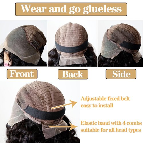 250% Density Loose Deep Wave Wig 13x4 99J Burgundy Wig Human Hair Glueless Wigs Pre Plucked Invisible Lace Dark Red Bob Wig Bleached Knots 100% Human Hair Lace Front Wigs Full and Thick (14inches)