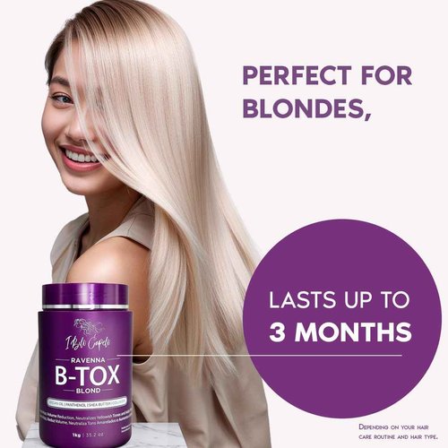 I Belli Capelli Ravenna B-tox Kit - Hair Smoothing Treatment with Argan Oil Mask 500g - Formaldehyde-Free, Anti-Frizz (1 Treatment + 1 Mask)