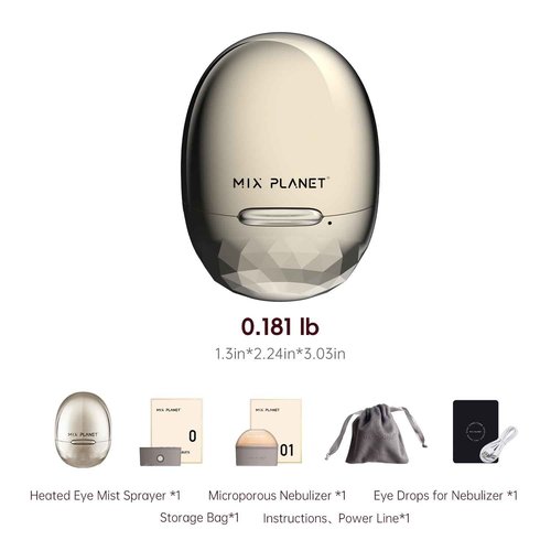 Nano Mist Eye Steamer,Heated USB Nano Eye Mist Sprayer for Dry Eye,Portable Eye Moisturizer and Soother,Electric Mist Sprayer with Warm Compress for Stye Relief (Ultrasonic Microporous Nebulizer kit)