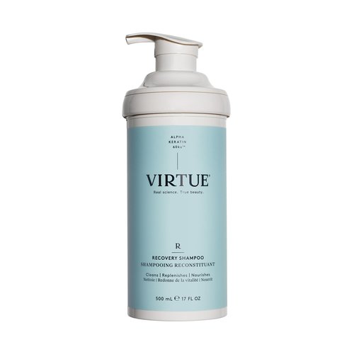 VIRTUE Recovery Sulfate Free Shampoo with Keratin and Baobab Seed Oil for Damaged Hair, Color Safe