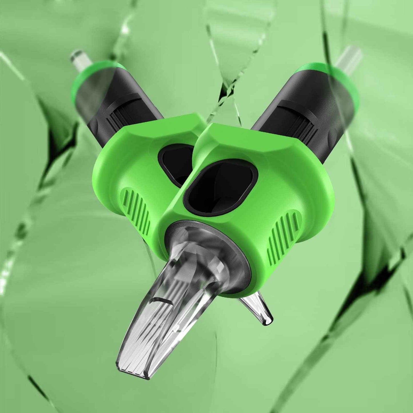 INKin Kelly 80Pcs Finger Ledge Assorted Tattoo Cartridges Needles 3RL 5RL 7RL 9RL 11RL Round Liner #10 Bugpin Mix Kit L-Taper with Membrane Tattoo Machine Pen Supply