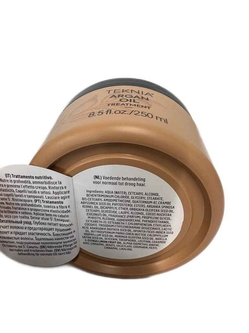 LAKMÉ Teknia Argan Oil Hair Treatment, Hydrating Mask with Argan Oil for Hair, 8.5 Fl Oz